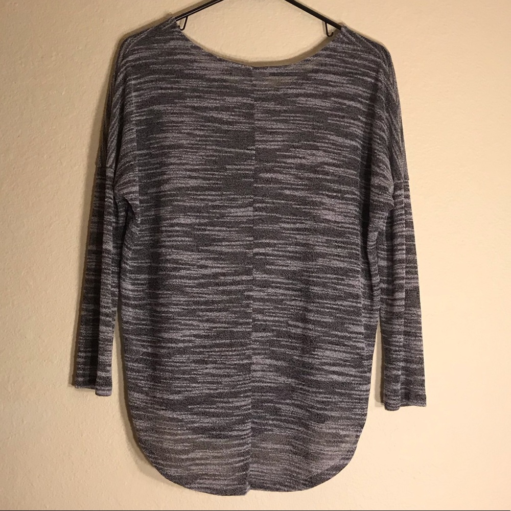 Sheer Dolman Tunic, Olive & Oak, Gray, Small - Picture 5 of 16